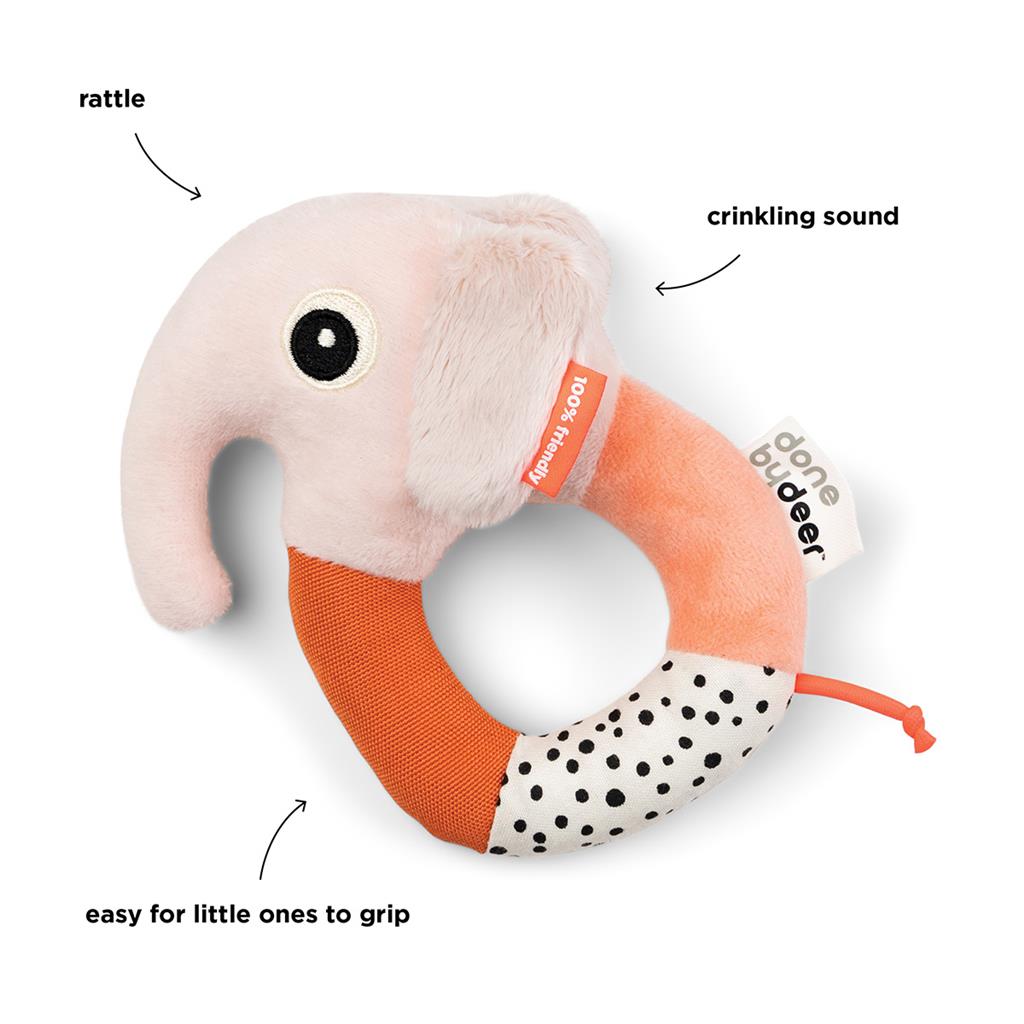 Rattle sensory with teething ring Elpee Done by D