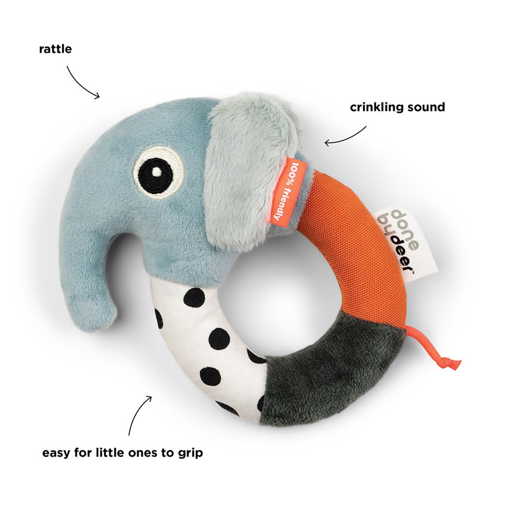 Rattle sensory with teething ring Elpee Done by D