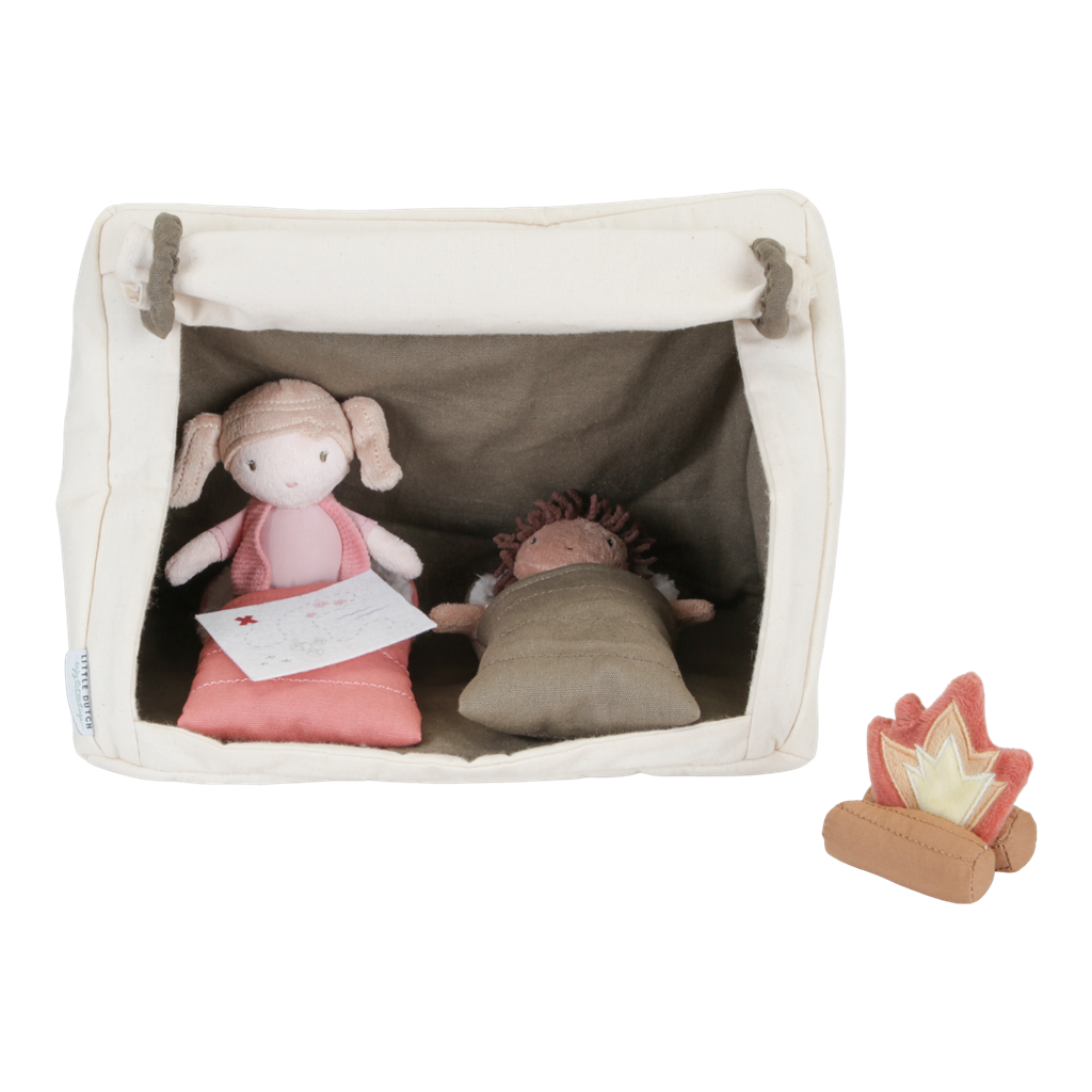 Play set with doll Camping