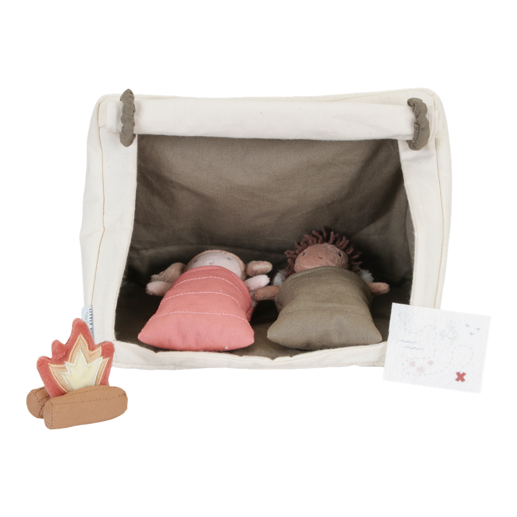 Play set with doll Camping