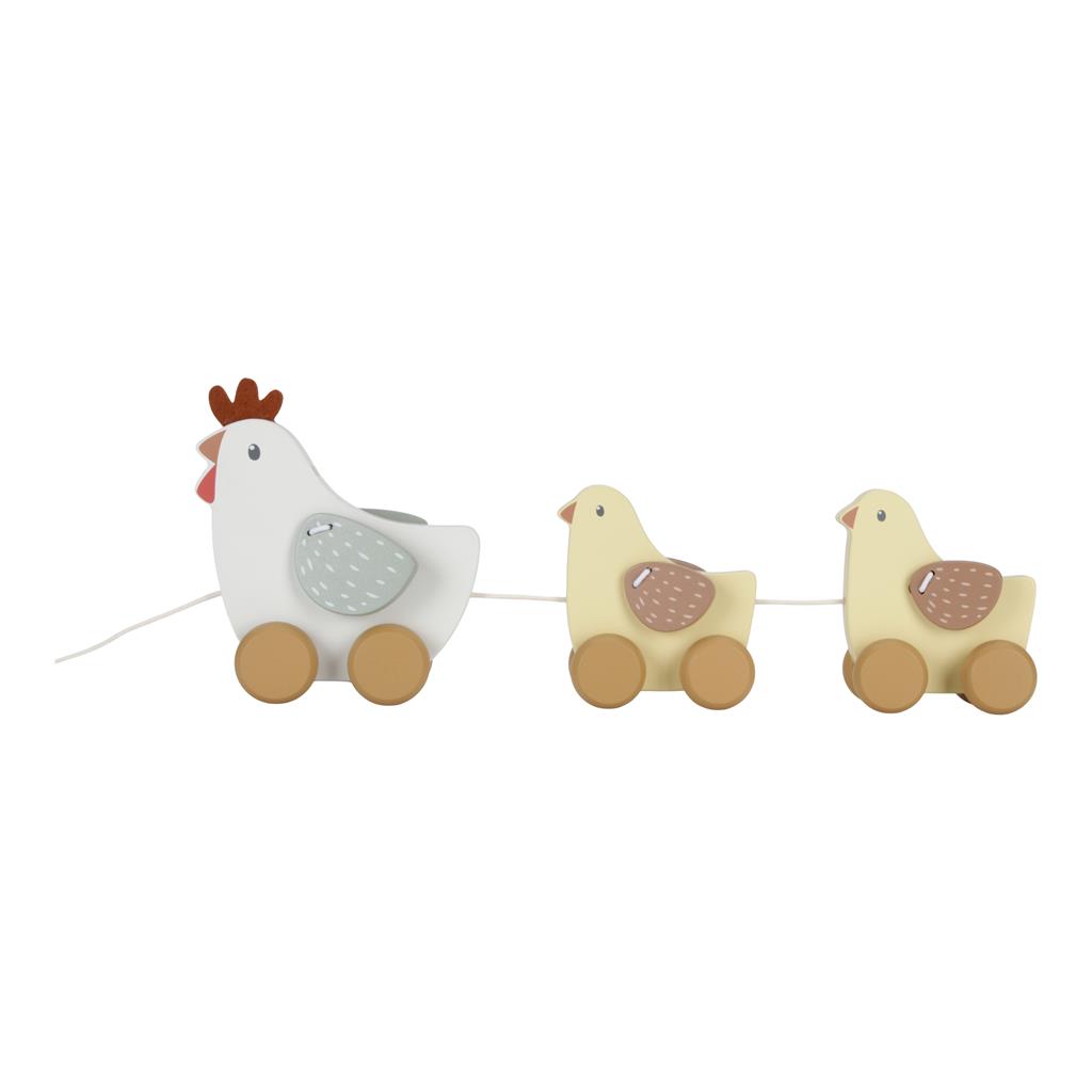 Animaux de trait poulets Petite ferme