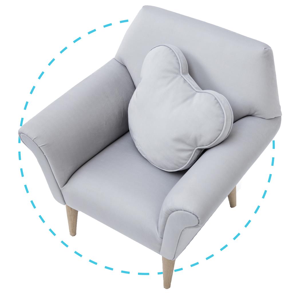 Fauteuil d'enfant avec coussin ourson