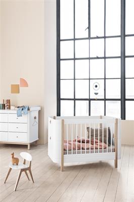 Crib mini+ (white/oak)