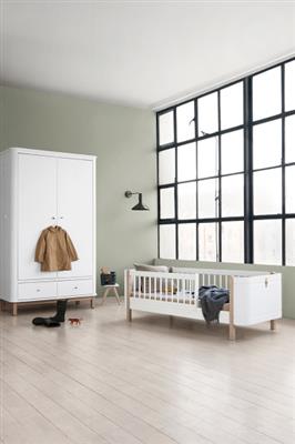 Crib mini+ (white/oak)