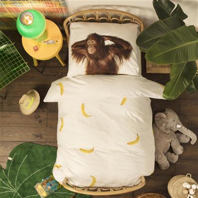 Down cover 140x200 banana monkey