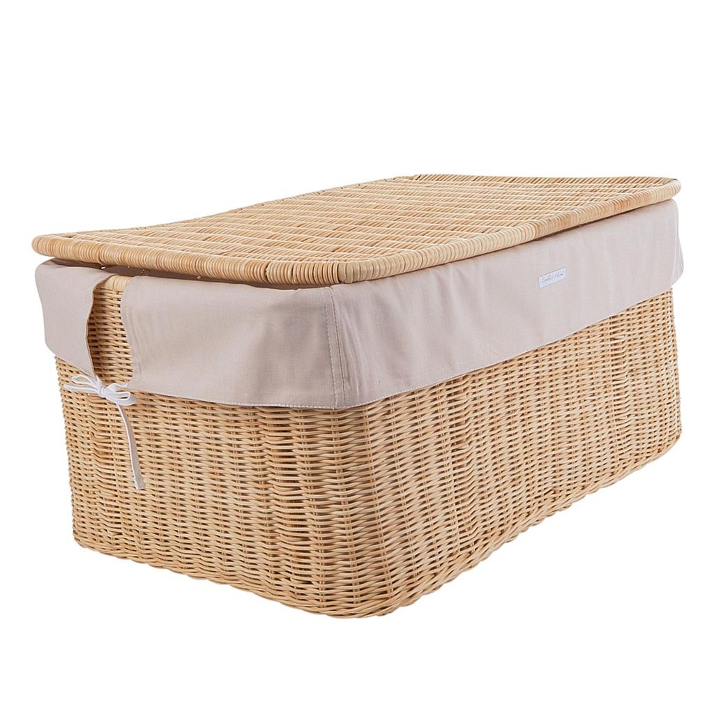 Wicker toy suitcase