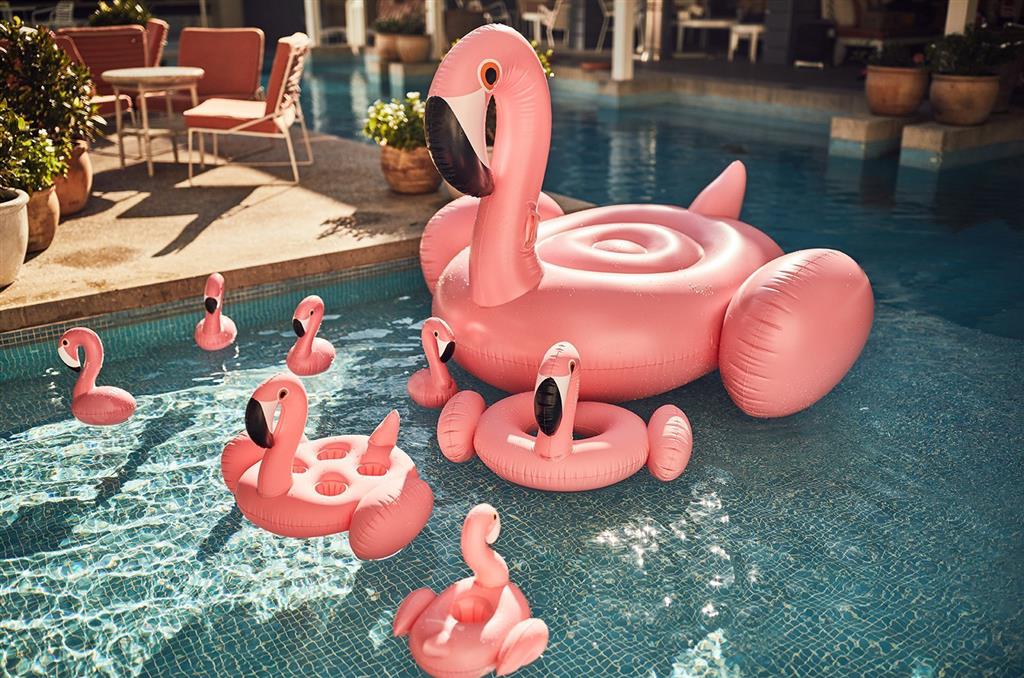 Zwemband luxe float flamingo