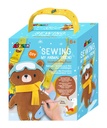 Sewing kit bear with snowboard