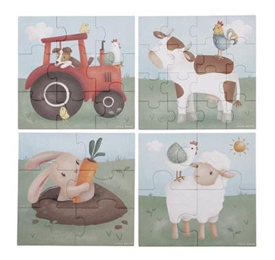 4 in 1 puzzel Little Farm