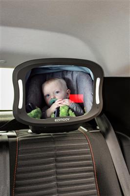 Car mirror baby with LED lighting