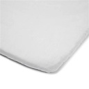 Fitted cotton sheet for travel bed