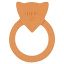 Natural rubber round teething ring