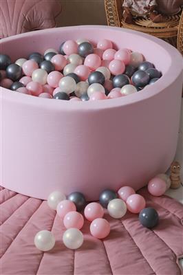 Ball bath 90x40cm (200pcs) jersey pink