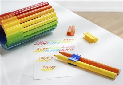 Felt pens in case 60 pieces