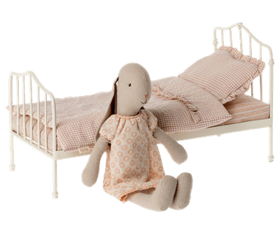 Miniatuur bed - mini - paars