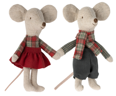 Winter mice twins - little brother and sister Mail