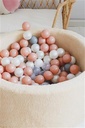 Ball bath 90x40cm (200pcs) teddy ecru