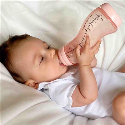 S-shaped feeding bottle (250ml, natural)