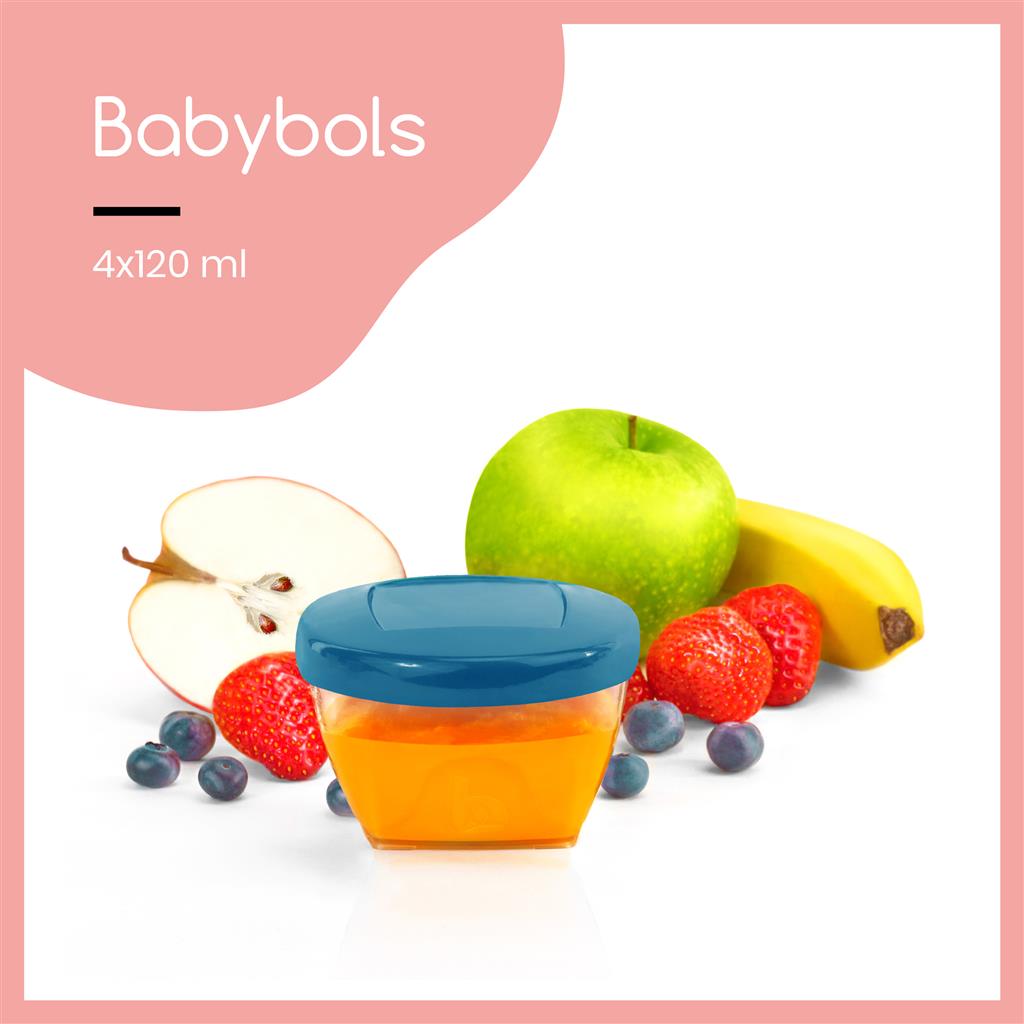 Storage jars babybols 120ml (4pcs)