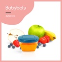 Bewaarpotjes babybols 120ml (4st)