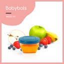 Pots de conservation Babybols 120ml (4pcs)