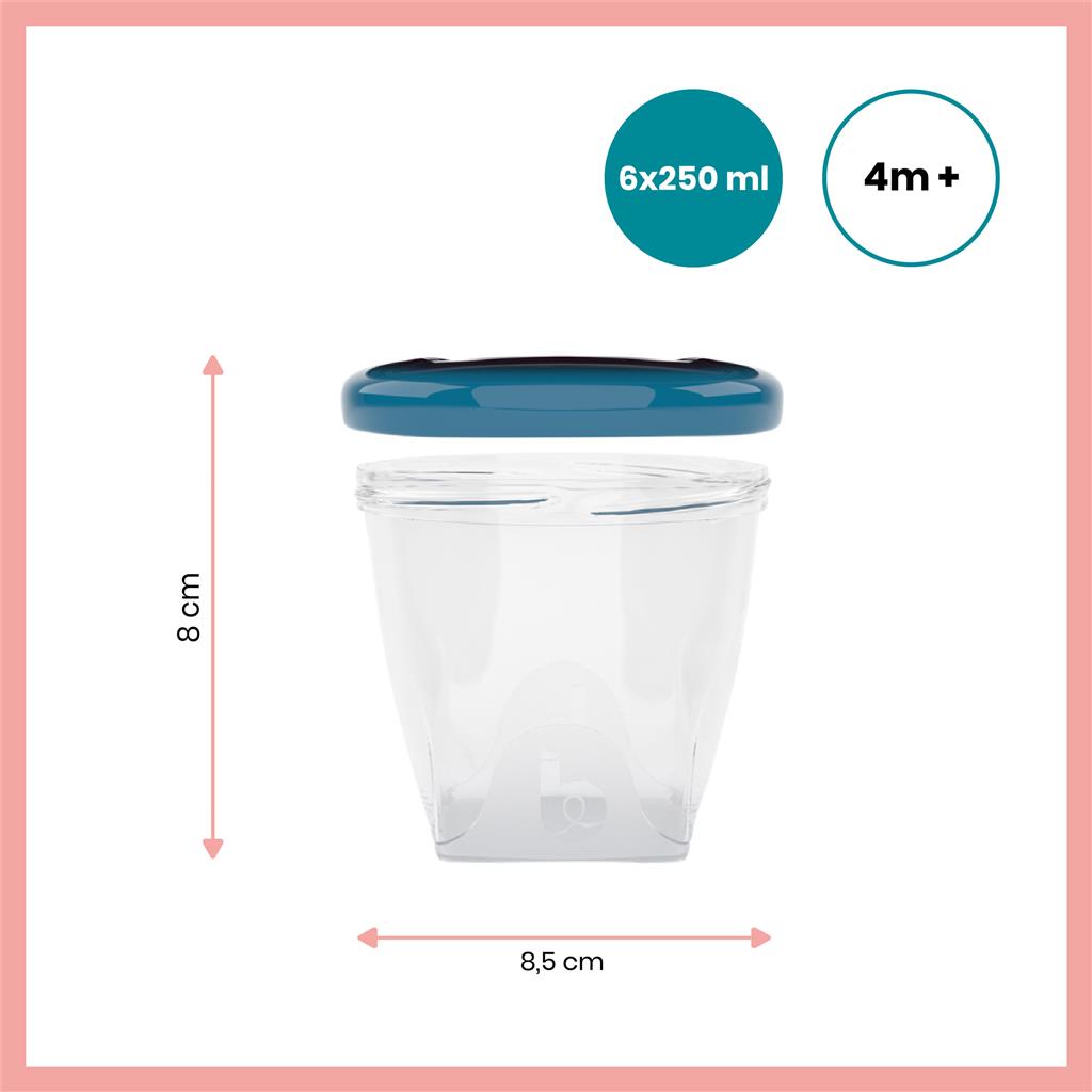 Storage jars babybols 250ml (6pcs)