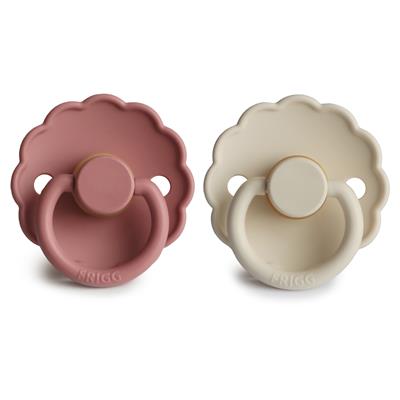 Pacifier latex daisy (0-6month, 2 pieces)