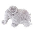 Peluche éléphant Oscar crêpe gris clair