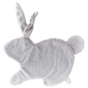 Doudou lapin Emma gris clair