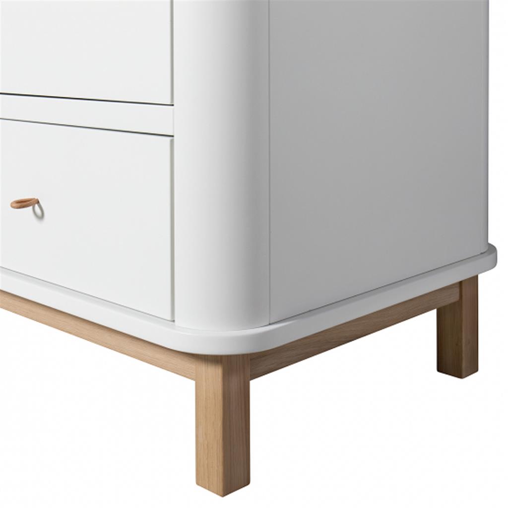 Cabinet 2-door (white/oak) Oliver Funiture