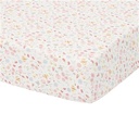 Fitted crib sheet flowers&butterflies