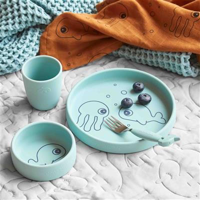 Eating set (silicone) sea friends