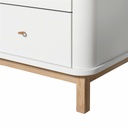 Commode 6 laden (wit/eik)