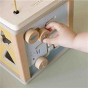 Wooden activity cube