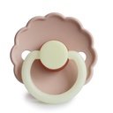 Pacifier latex daisy night (0-6m, 2 pieces)