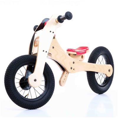 Loopfiets 2-in-1 (hout)