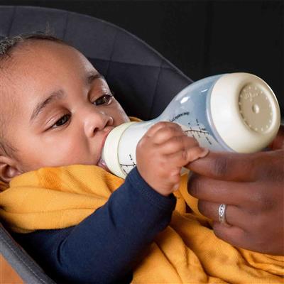 S-shaped feeding bottle (250ml, natural)