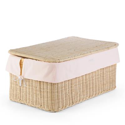 Wicker toy suitcase