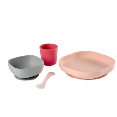 Eating set (4 pieces, silicone)