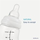 S-shaped feeding bottle (170ml, natural)