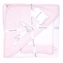 Serviette de bain + pochette en flanelle pour enfants