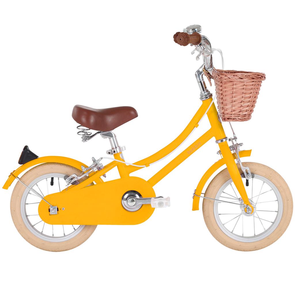 Fiets 12" gingersnap (incl mandje+wieltjes)