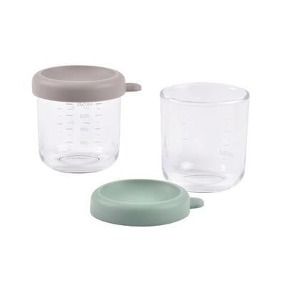 Bewaarpotjes glas 250 ml (2 stuks) Béaba