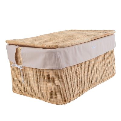 Wicker toy suitcase