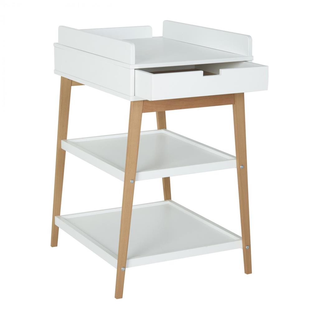 Changing table hip (+drawer, white-natural)