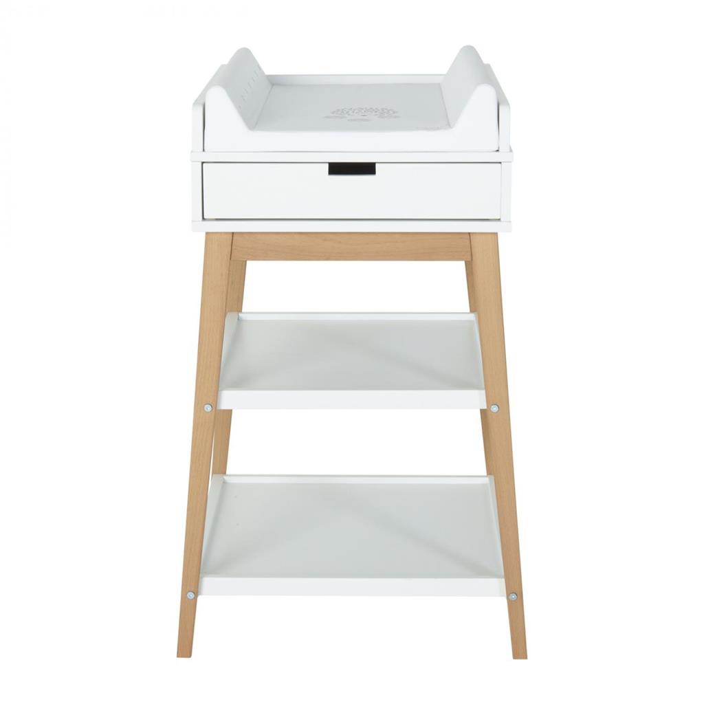 Changing table hip (+drawer, white-natural)