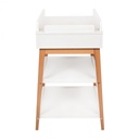 Luiertafel hip (+lade, white-naturel)