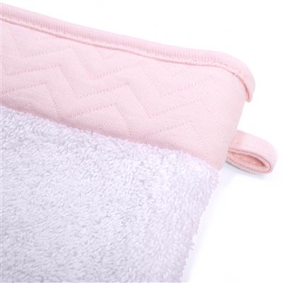 Serviette de bain + pochette en flanelle pour enfants