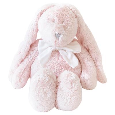 Peluche lapin Flore avec noeud blanc (32cm)