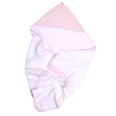 Serviette de bain + pochette en flanelle pour enfants